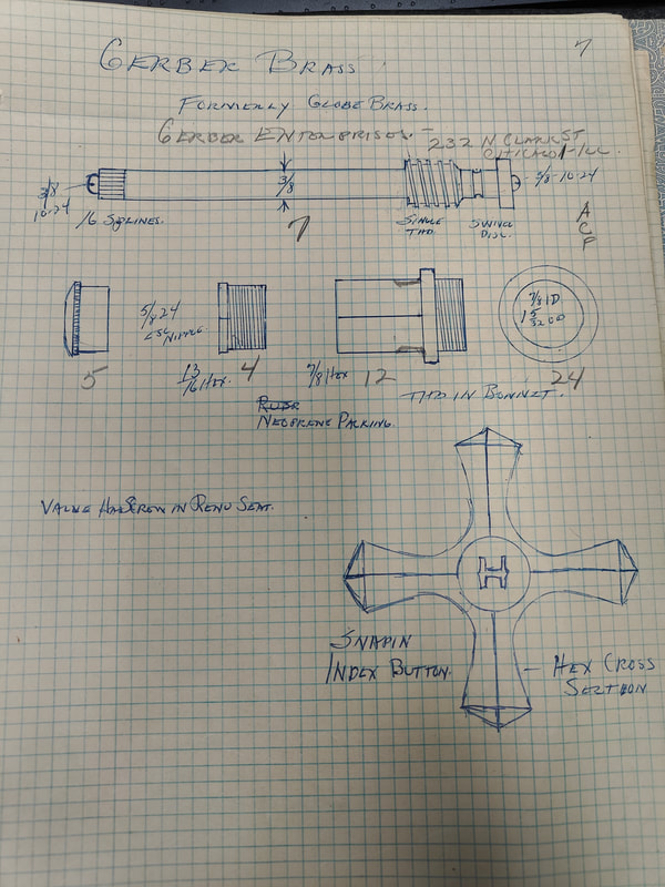 gerber brass graph paper sketch page